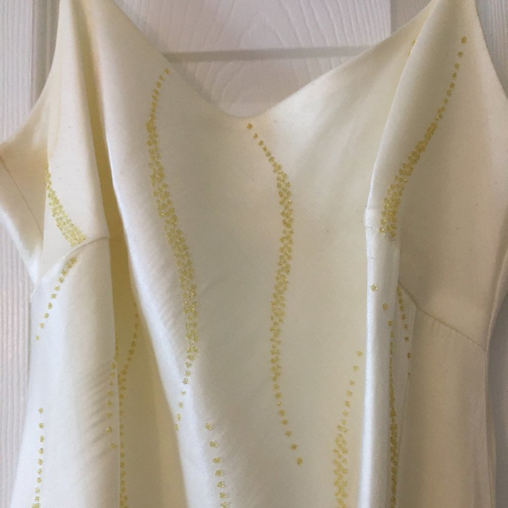 Beautiful Maxi Dress with Front Beading Size: L